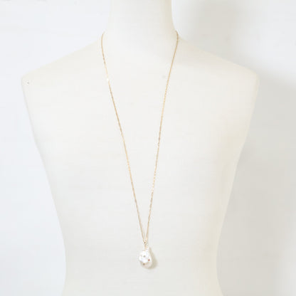 ColouR Jewelry コロル ジュエリー K18 ルビー・エメラルド・サファイア 淡水バロックパール ネックレス