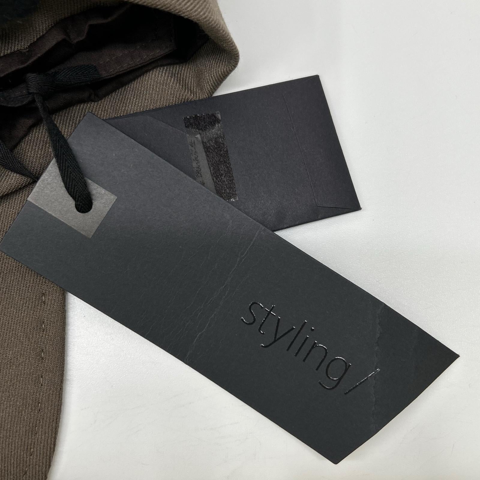 styling/ スタイリング 16WFJ254021 25年製 モカ シングルブレステッドスーツジャケット ジャケット