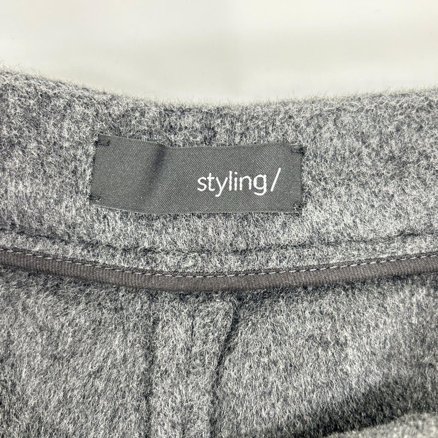 styling/ スタイリング 16WFP255005 25年製 ダークグレー ウール ウールリバーワイドパンツ ボトムス