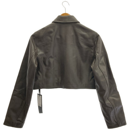 styling/ styling/ 16WFJ254012 Made in 2025 brown lamb leather blouson tops