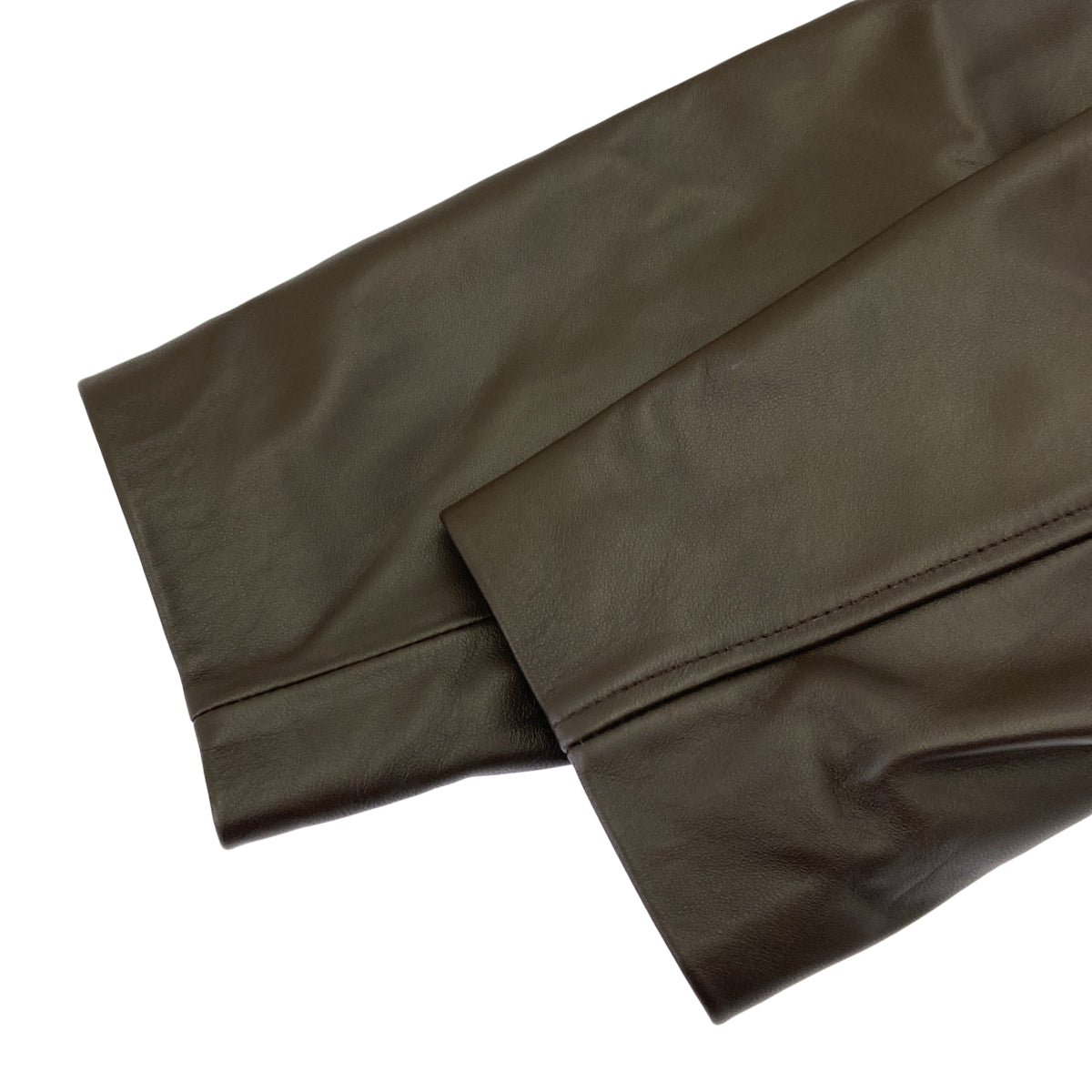 styling/ styling/ 16WFJ254012 Made in 2025 brown lamb leather blouson tops