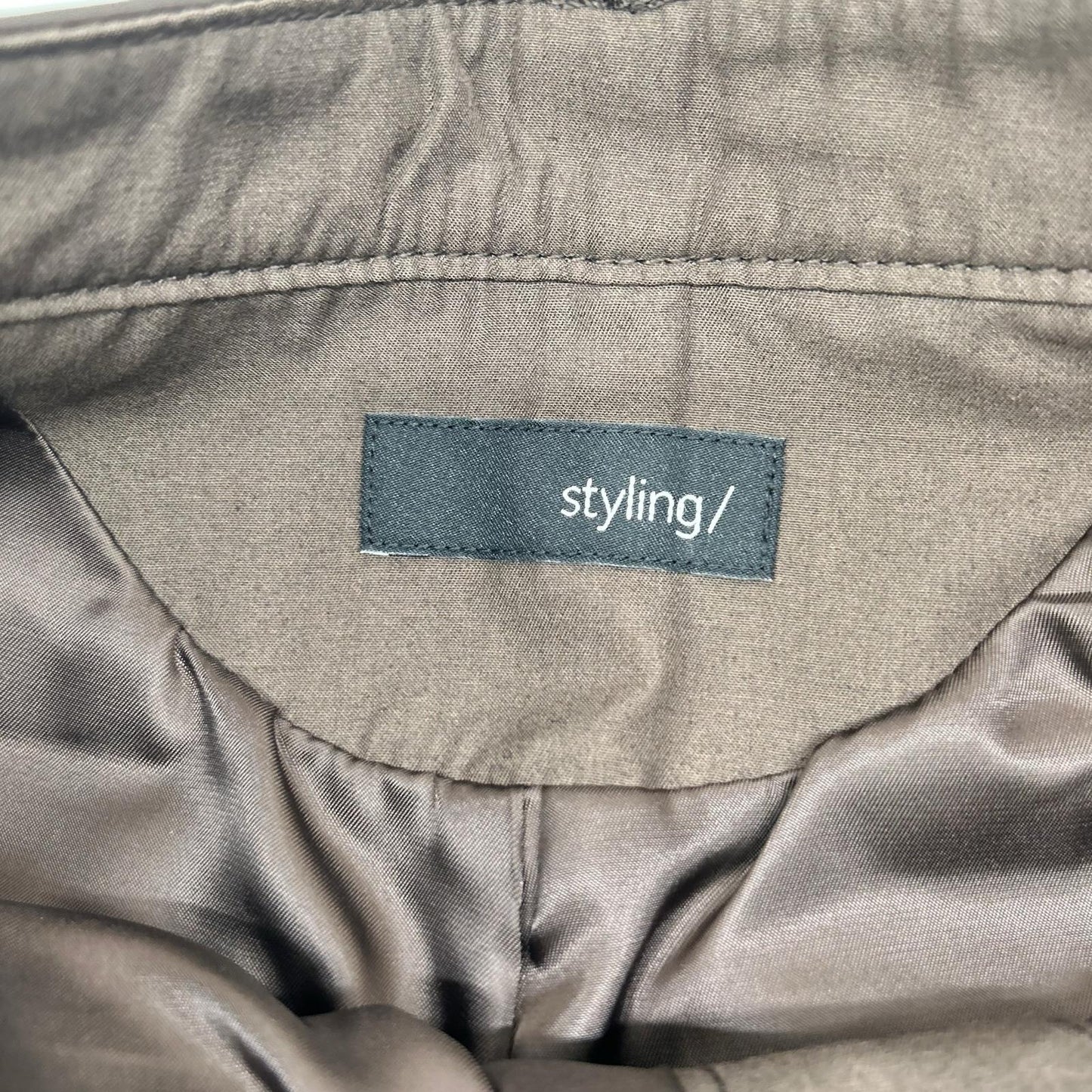 styling/ スタイリング 16WFP254013 25年製 ブラウン ラムレザーハーフパンツ ボトムス