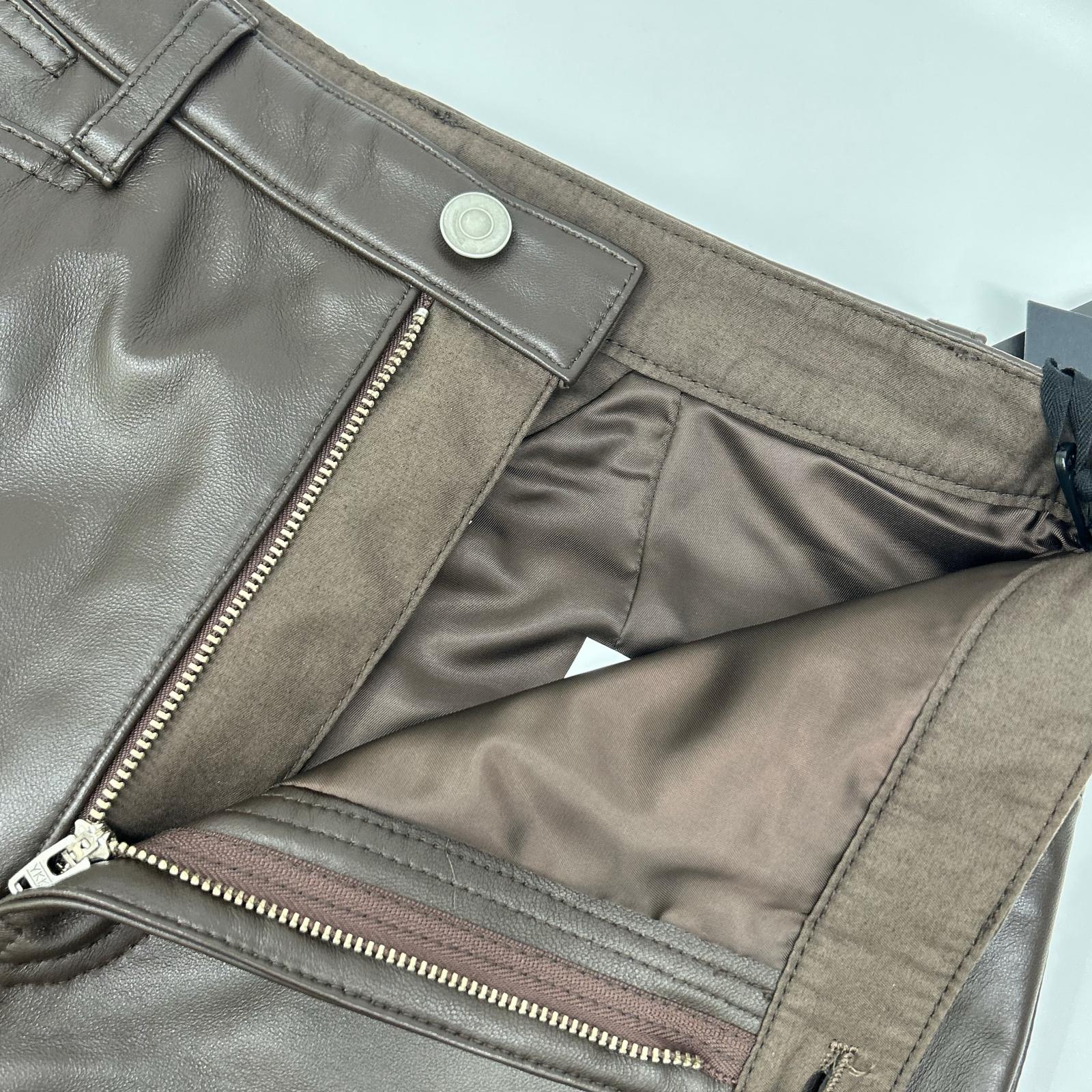 styling/ スタイリング 16WFP254013 25年製 ブラウン ラムレザーハーフパンツ ボトムス
