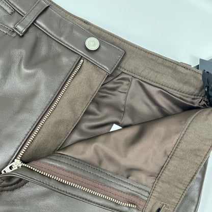 styling/ スタイリング 16WFP254013 25年製 ブラウン ラムレザーハーフパンツ ボトムス
