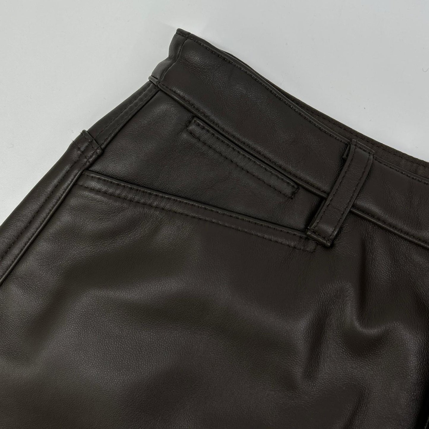 styling/ スタイリング 16WFP254013 25年製 ブラウン ラムレザーハーフパンツ ボトムス