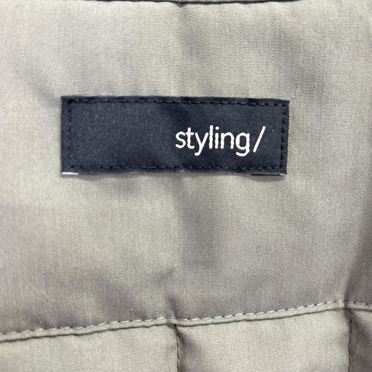 styling/ スタイリング 16WFC255008 25年製 カーキ ロングステンカラーコート コート