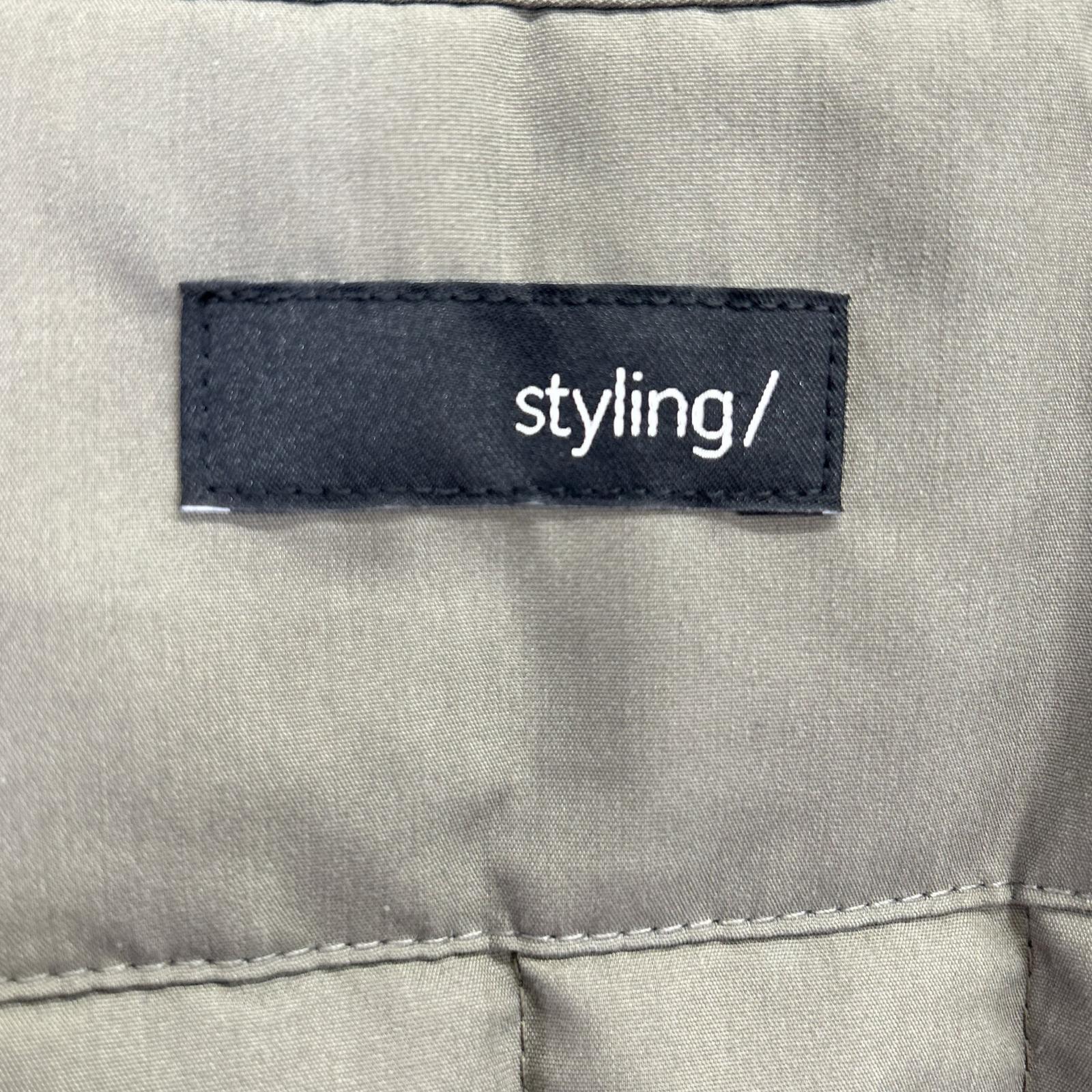 styling/ スタイリング 16WFC255008 25年製 カーキ ロングステンカラーコート コート