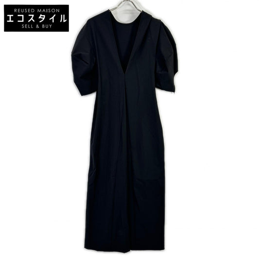 styling/ スタイリング 16WFO254102 25年製 ブラック S/S ウォッシャブル2WAYロングワンピース ワンピース