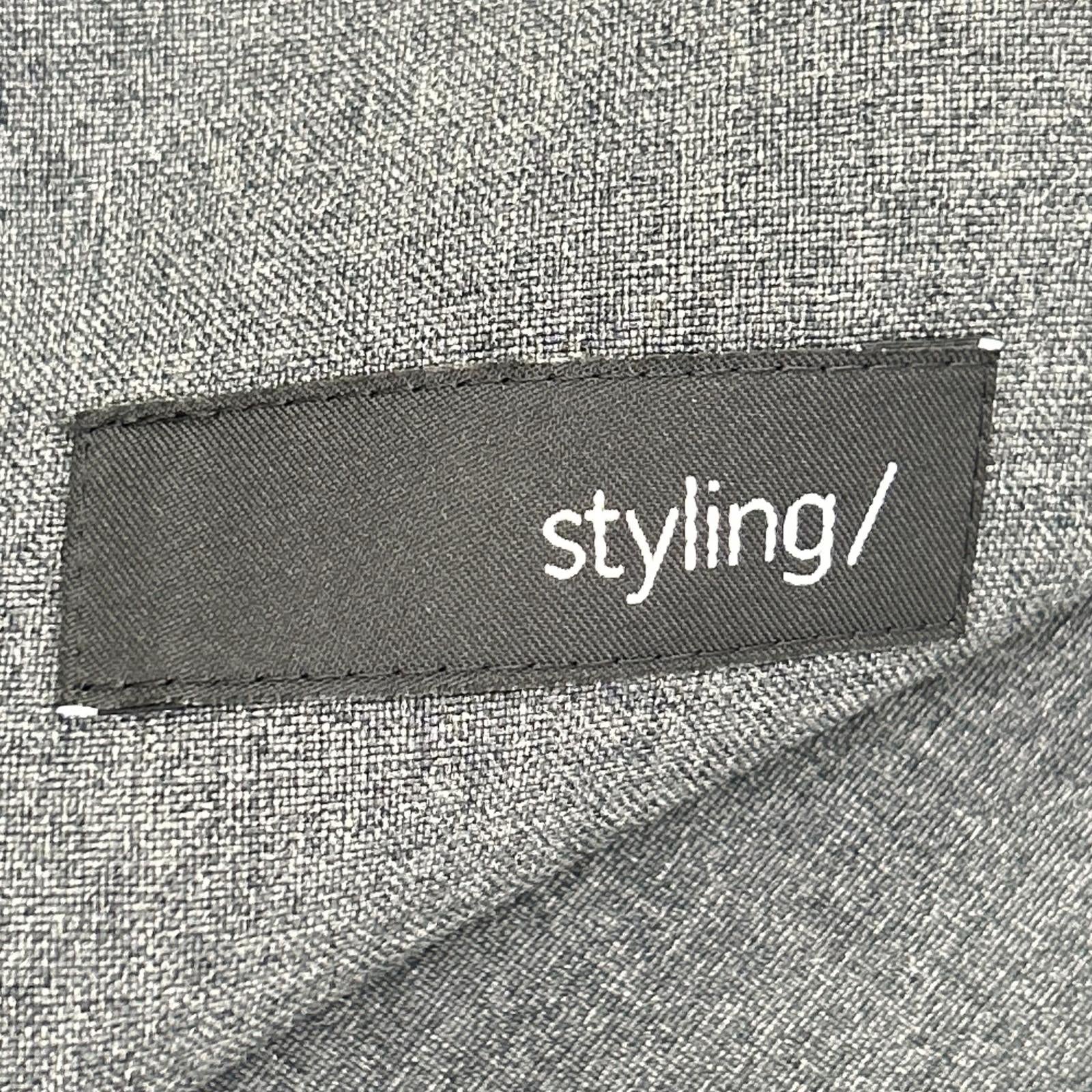 styling/ スタイリング 16WFO254048 25年製 グレー ドルマンスリーブスーツワンピース ワンピース