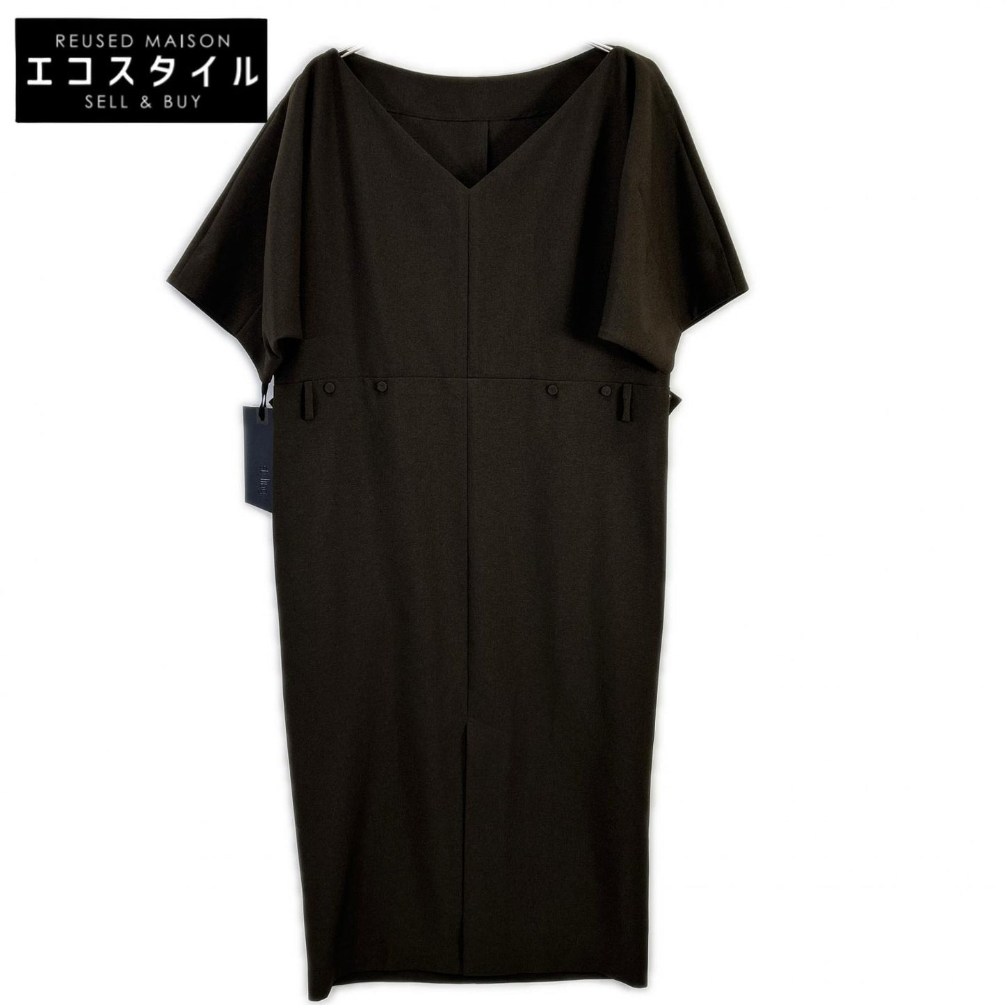styling/ スタイリング 16WFO254048 25年製 ブラウン ドルマンスリーブスーツワンピース ワンピース