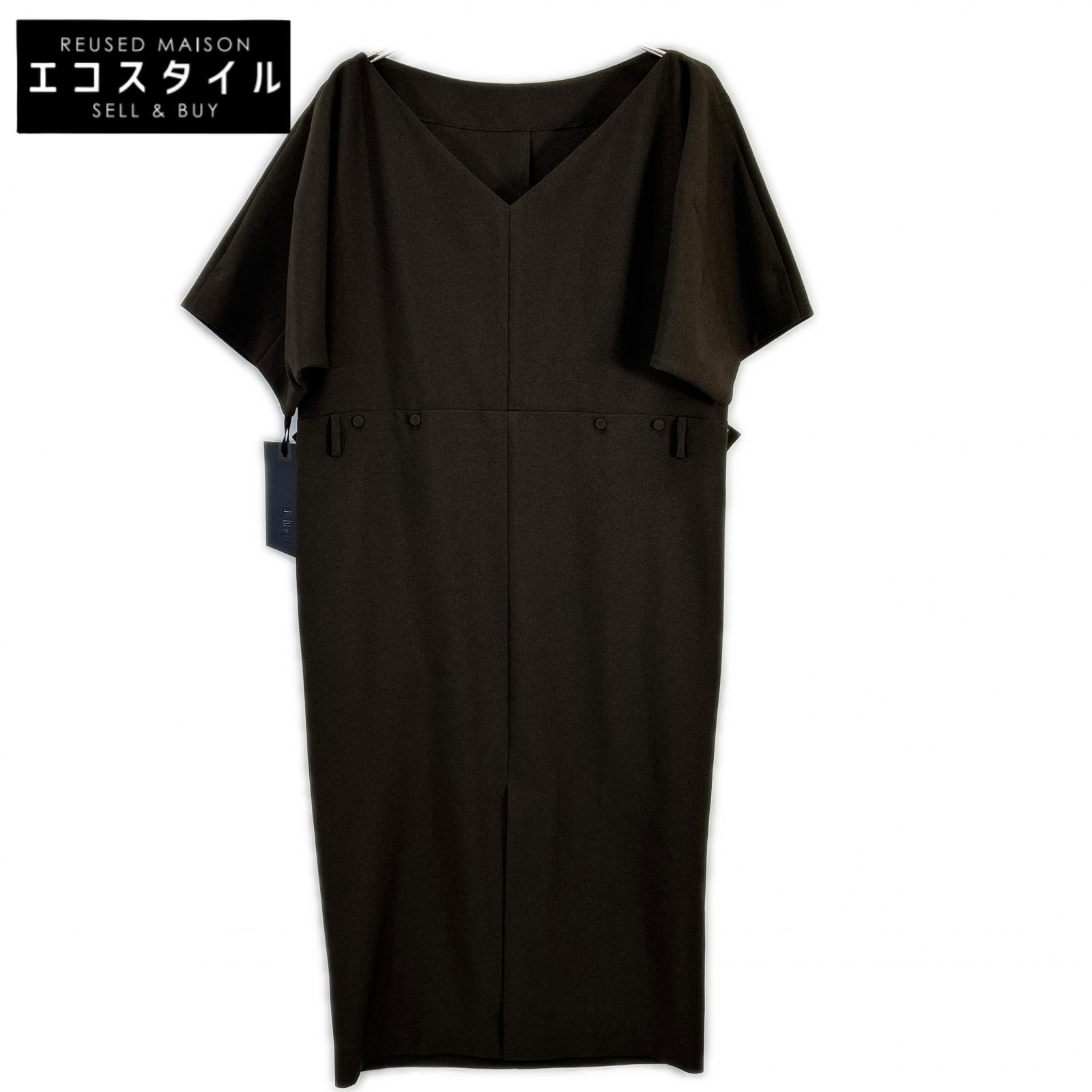 styling/ スタイリング 16WFO254048 25年製 ブラウン ドルマンスリーブスーツワンピース ワンピース