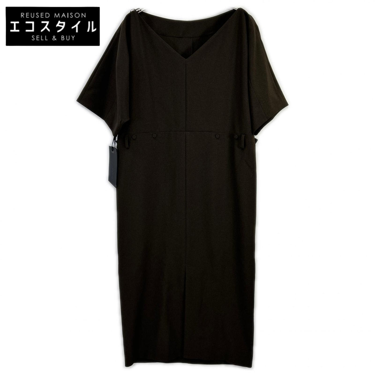 styling/ スタイリング 16WFO254048 25年製 Brown dolman-sleeve suit dress One-piece dress