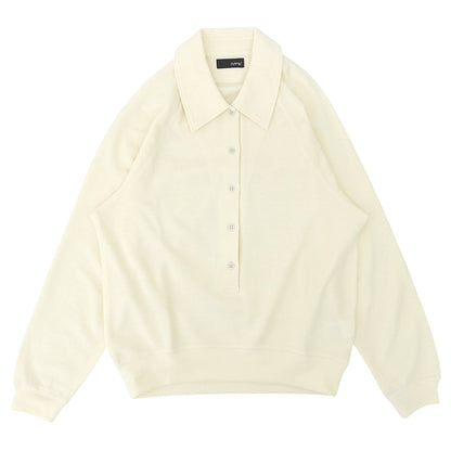 styling/ スタイリング 新品同様 ラグランスリーブ オーバーポロシャツ トップス レディース アイボリー ONE 16WCT255016 25年製 トップス