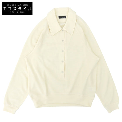 styling/ スタイリング 新品同様 ラグランスリーブ オーバーポロシャツ トップス レディース アイボリー ONE 16WCT255016 25年製 トップス