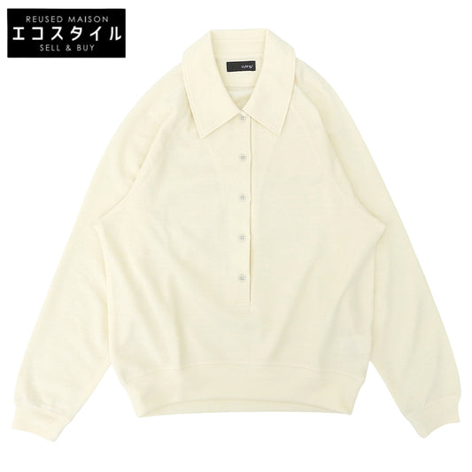 styling/ Styling Like new raglan-sleeve oversized polo shirt top women's ivory ONE 16WCT255016 2025 top