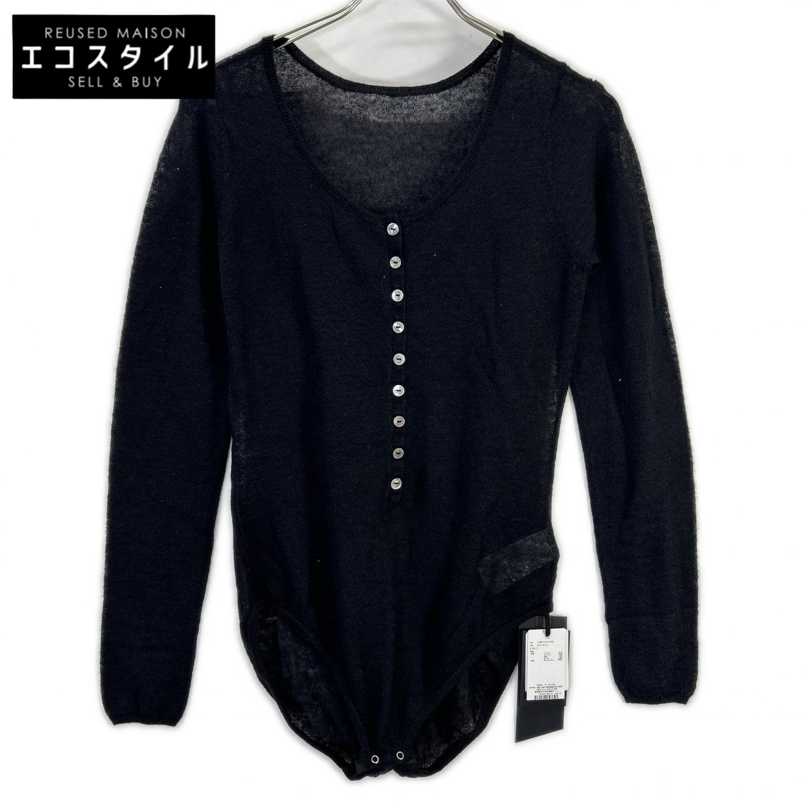 styling/ スタイリング 16WNT251058 25年製 ブラック ヘンリーネックニットボディースーツ トップス