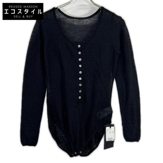 styling/ スタイリング 16WNT251058 25年製 ブラック ヘンリーネックニットボディースーツ トップス