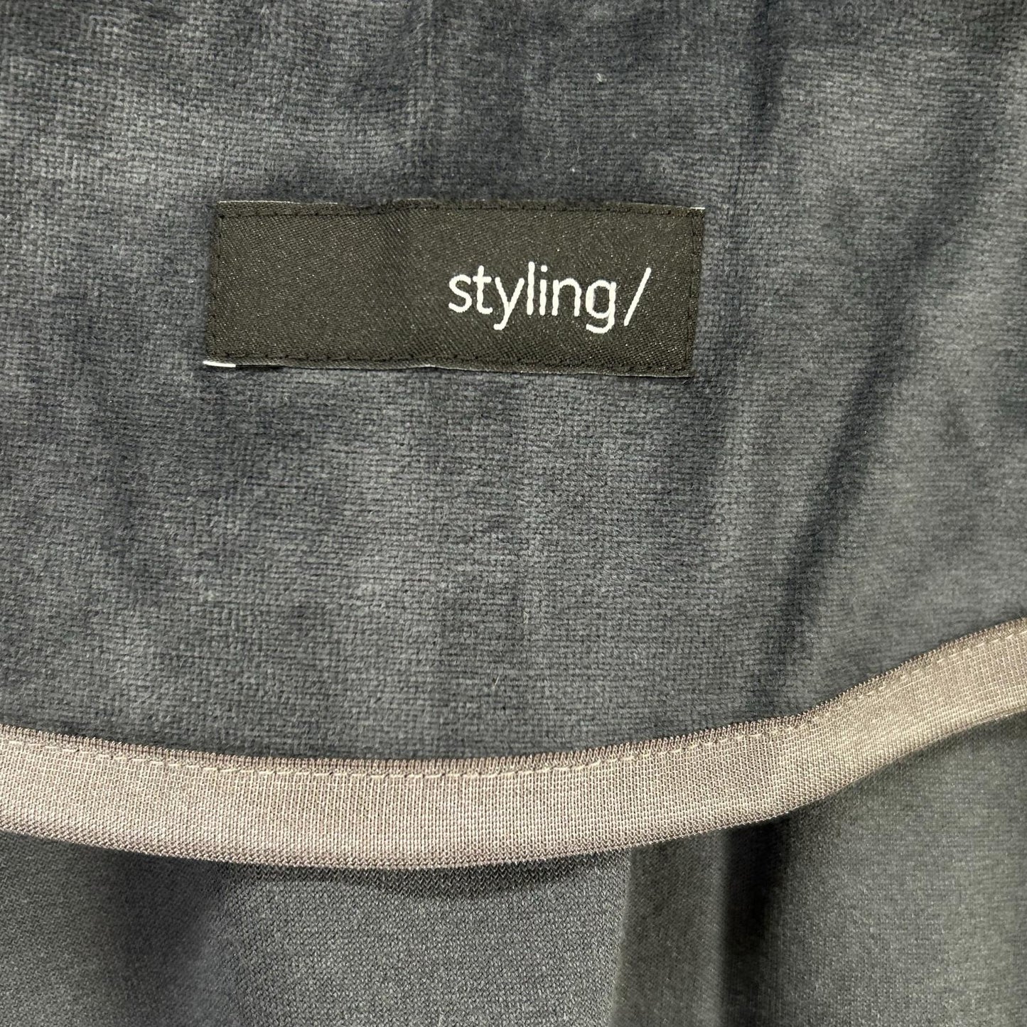 styling/ スタイリング 16WCJ254016 25年製 Dark blue zip-up velour blouson Jacket