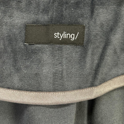styling/ スタイリング 16WCJ254016 25年製 Dark blue zip-up velour blouson Jacket
