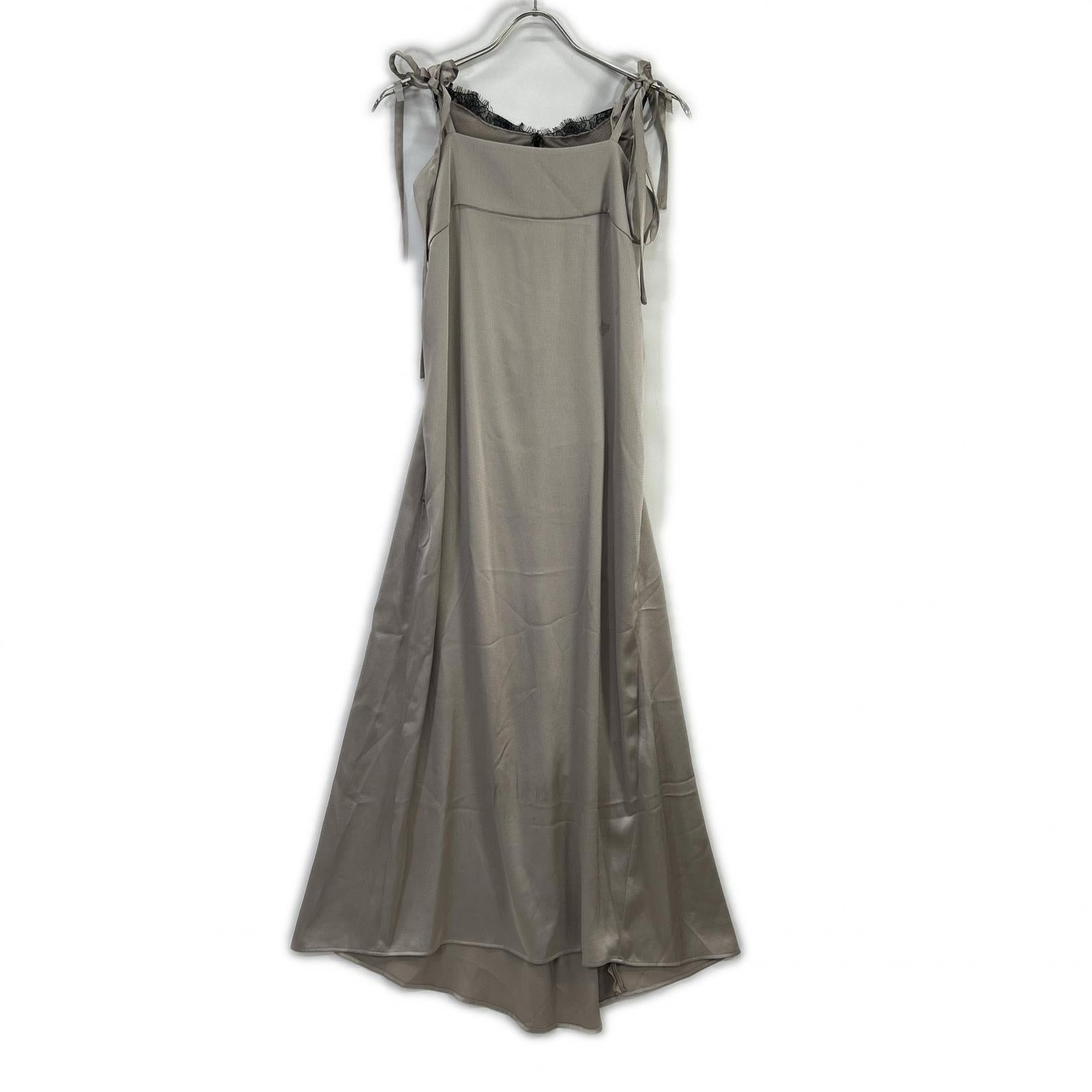 styling/ スタイリング 16WFO251065 25SS ライトグレー バックレースキャミドレス ワンピース
