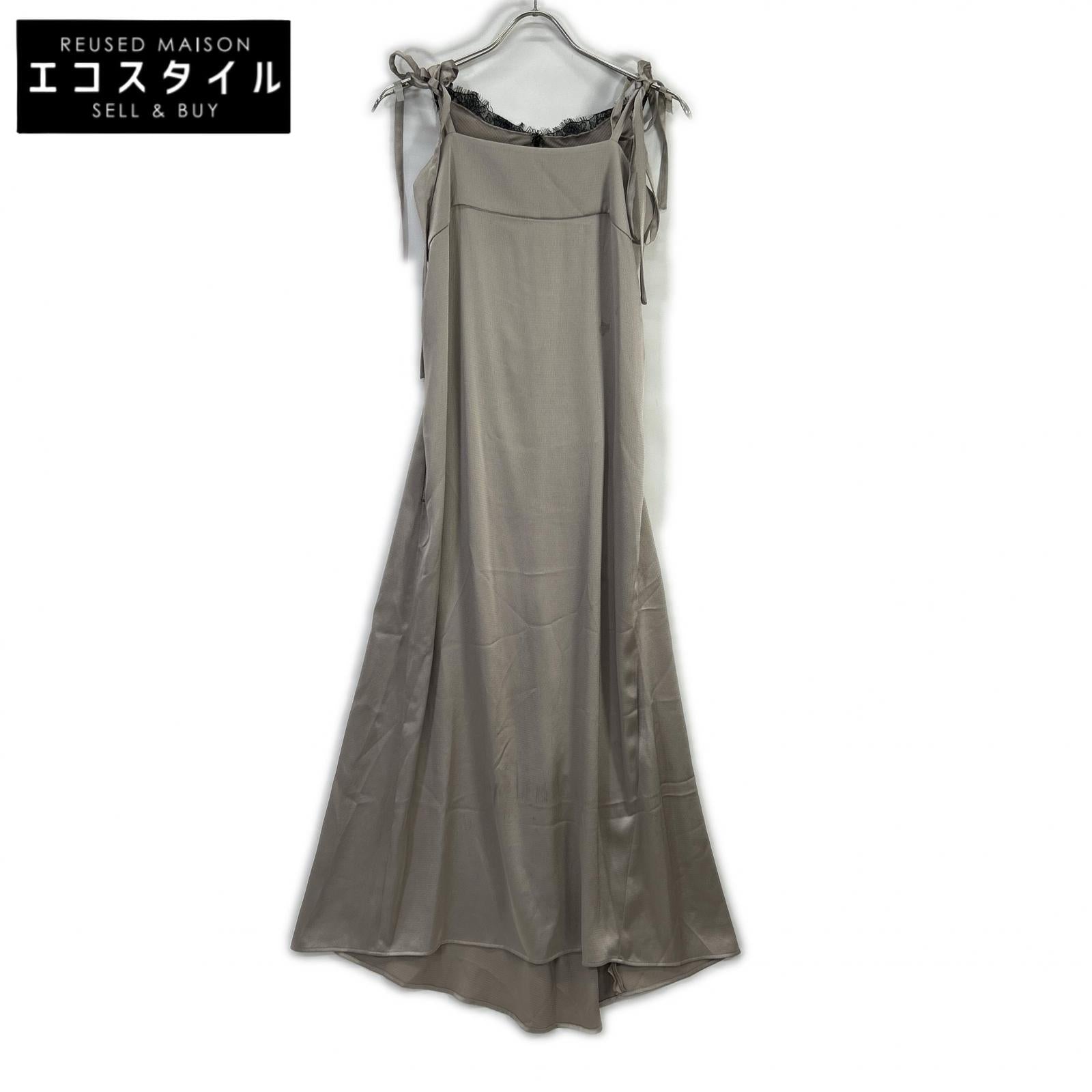 styling/ スタイリング 16WFO251065 25SS ライトグレー バックレースキャミドレス ワンピース