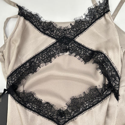 styling/ スタイリング 16WFO251065 25SS ライトグレー バックレースキャミドレス ワンピース
