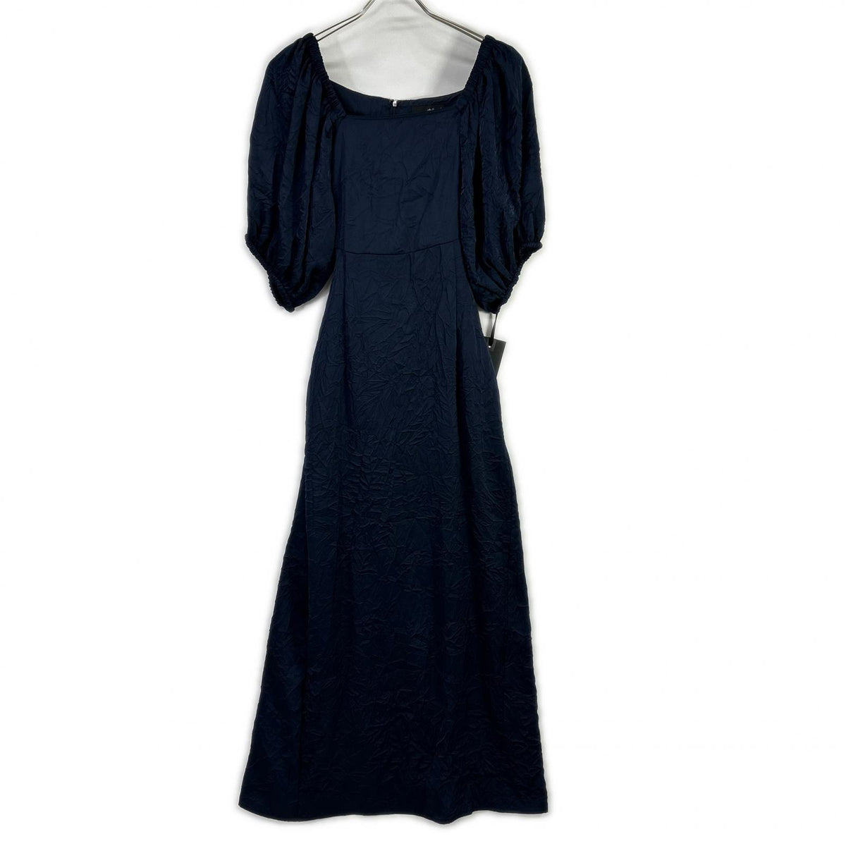 styling/ スタイリング 16WFO241080 24年製 Navy balloon-sleeve belted dress One-piece dress