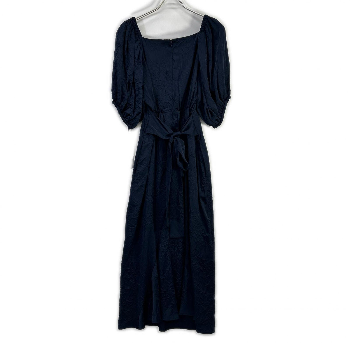 styling/ スタイリング 16WFO241080 24年製 Navy balloon-sleeve belted dress One-piece dress