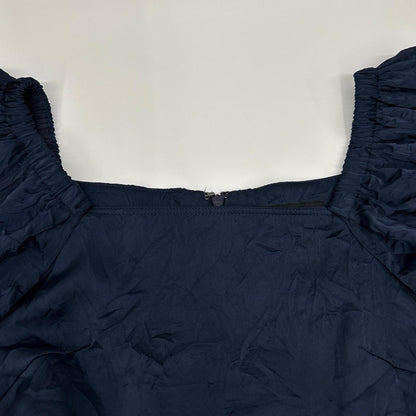 styling/ スタイリング 16WFO241080 24年製 Navy balloon-sleeve belted dress One-piece dress