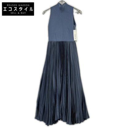 FRAY I.D フレイアイディー FWNO254160 25年製 ライトブルー ニットドッキングプリーツワンピース ワンピース