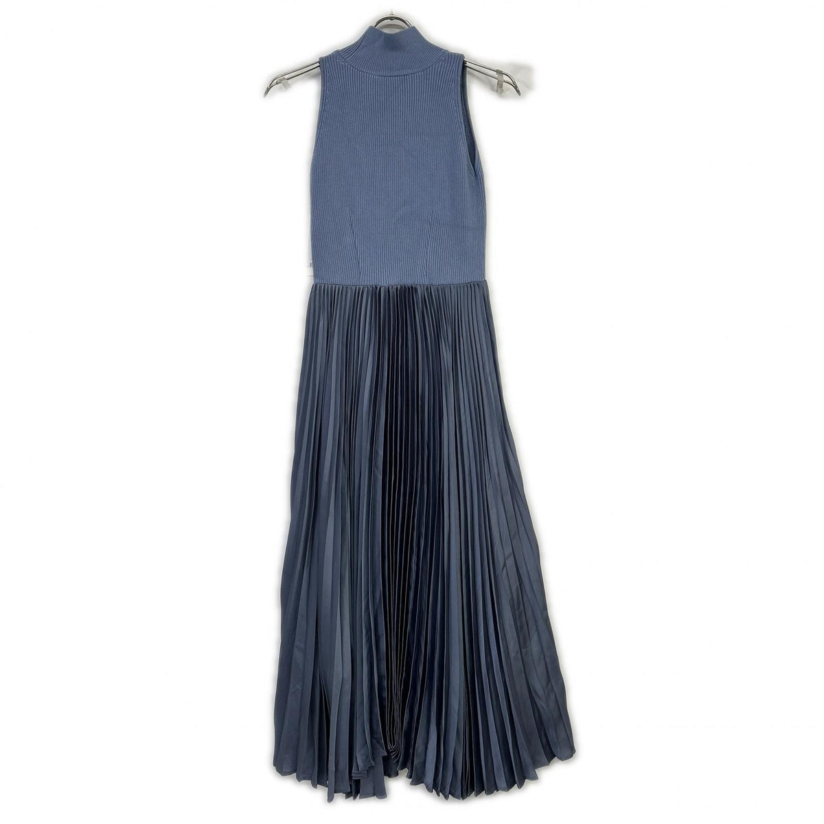 FRAY I.D Fray I.D FWNO254160 2025 light blue knit-panel pleated dress dress