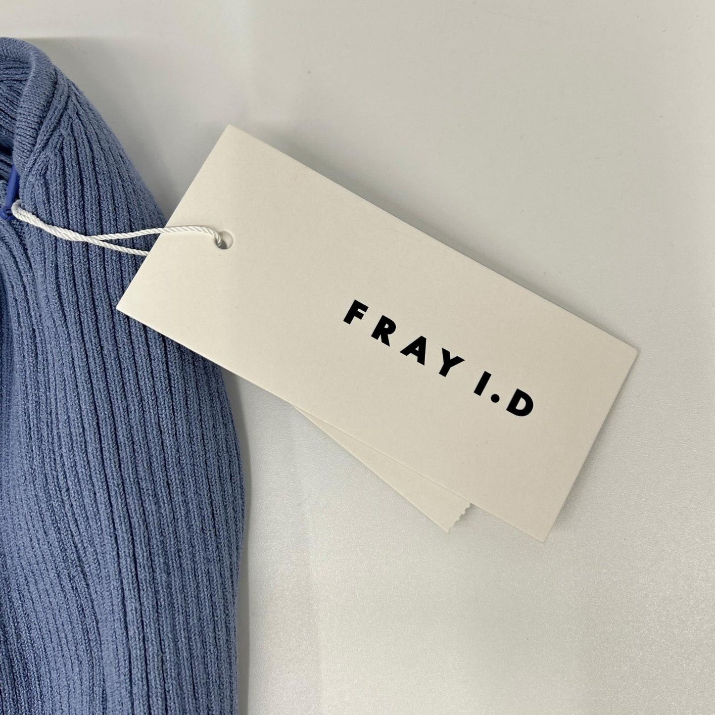 FRAY I.D フレイアイディー FWNO254160 25年製 ライトブルー ニットドッキングプリーツワンピース ワンピース