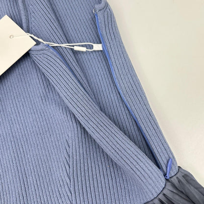 FRAY I.D フレイアイディー FWNO254160 25年製 ライトブルー ニットドッキングプリーツワンピース ワンピース