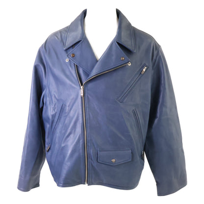 Porter Classic ポータークラシック PC-017-1962 RIDERS JACKET W/LOVE&PEACE SILVER カウレザー ダブルライダースジャケット ジャケット