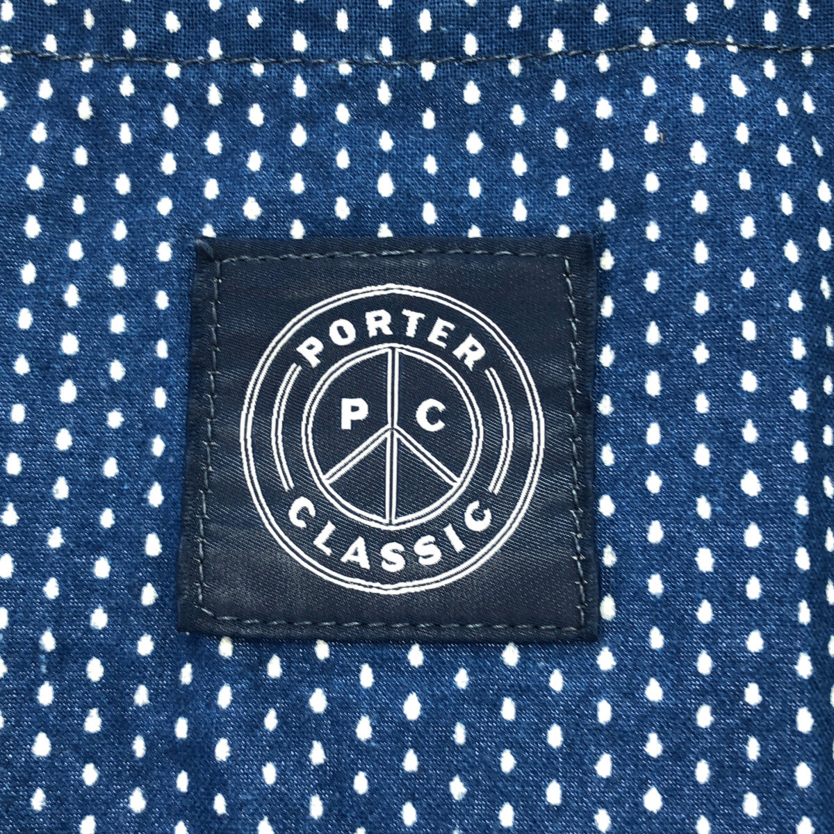 Porter Classic ポータークラシック インディゴ コットン 刺し子 SASHI DOT PONCHO TEE ポンチョ トップス