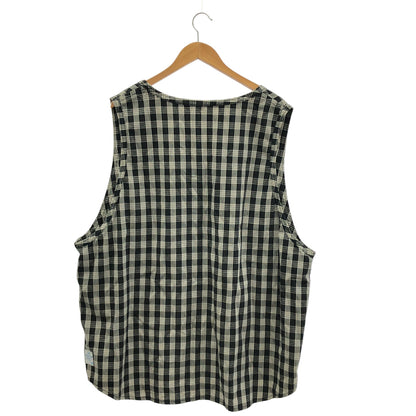Porter Classic ポータークラシック ブラック×ホワイト コットン PALAKA PULLOVER VEST/パラカプルオーバーベスト トップス