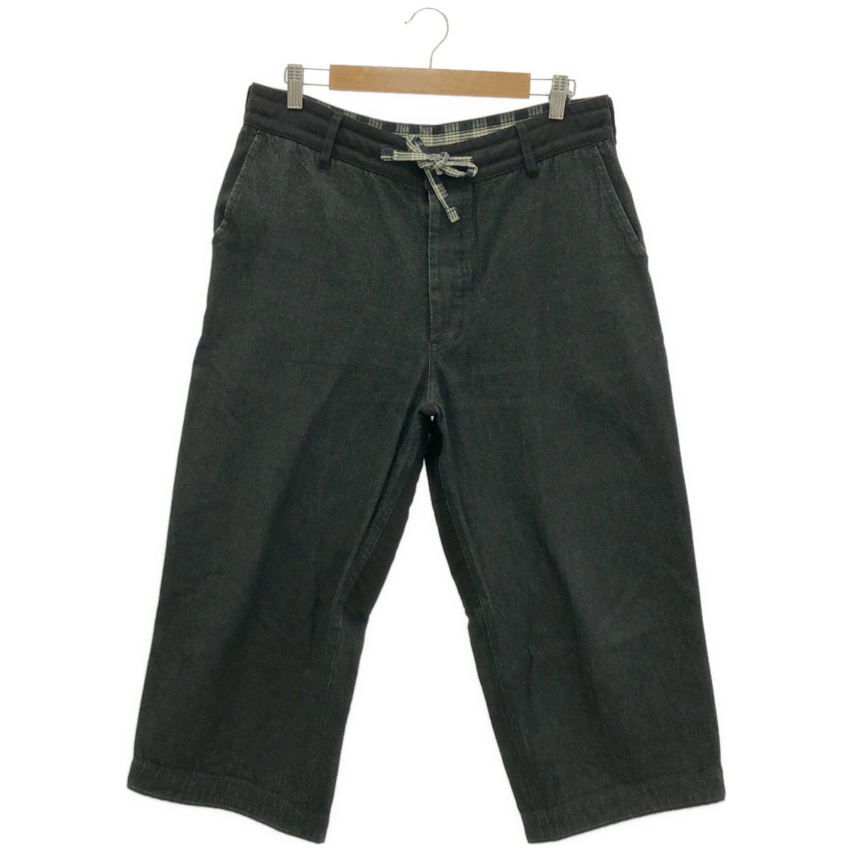 Porter Classic Porter Classic black cotton KENDO DENIM button-fly wide-leg denim pants bottoms