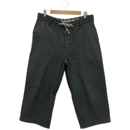 Porter Classic Porter Classic black cotton KENDO DENIM button-fly wide-leg denim pants bottoms
