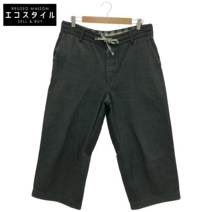 Porter Classic ポータークラシック ブラック コットン KENDO DENIM ボタンフライ デニムワイドパンツ ボトムス