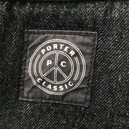 Porter Classic Porter Classic black cotton KENDO DENIM button-fly wide-leg denim pants bottoms