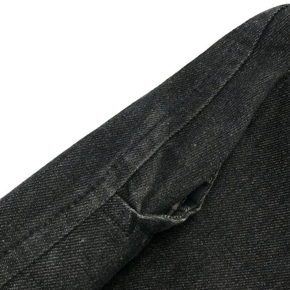 Porter Classic Porter Classic black cotton KENDO DENIM button-fly wide-leg denim pants bottoms