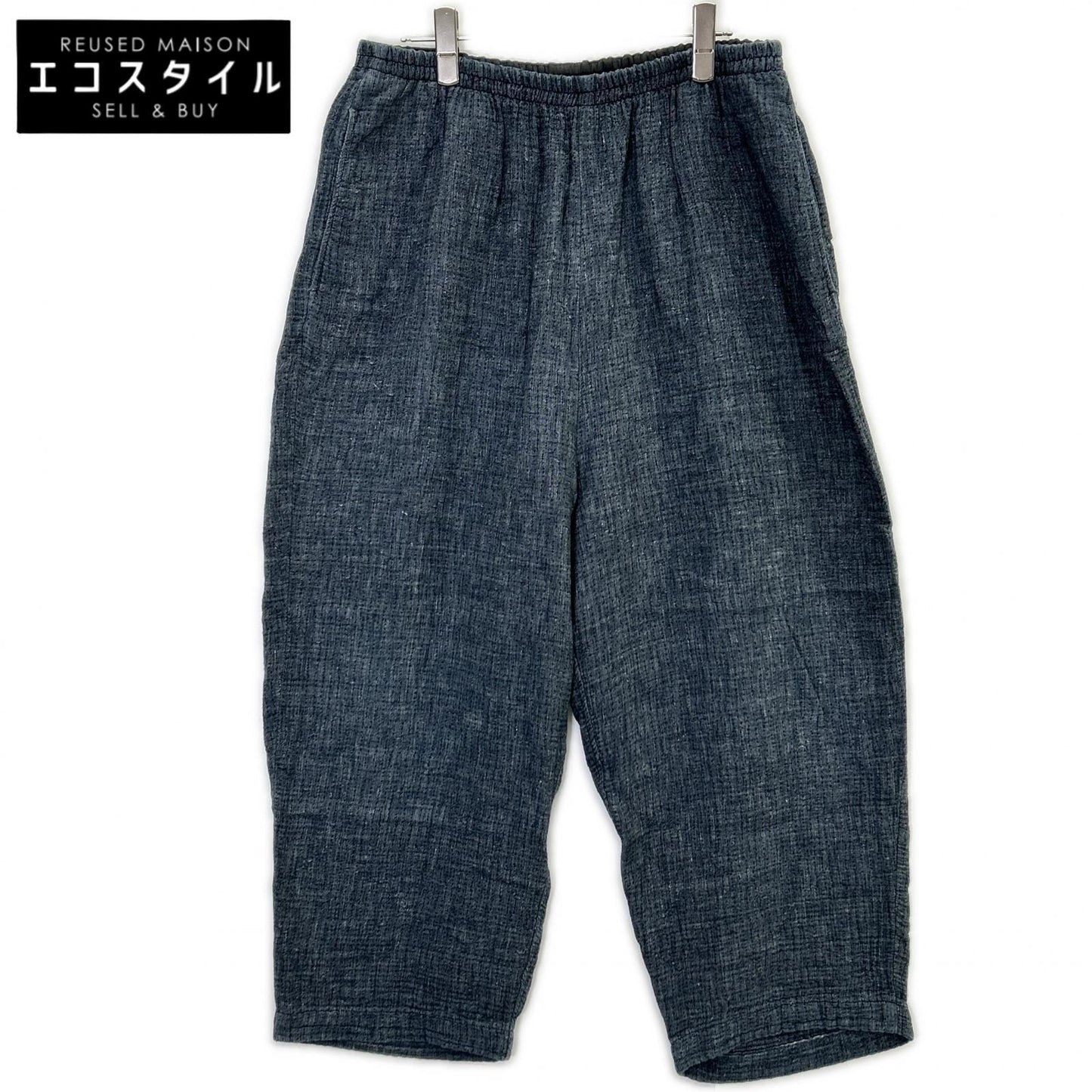 Porter Classic ポータークラシック PC-049-1271 グレー SASHIKO LINEN PEACE PANTS イージーワイドパンツ ボトムス