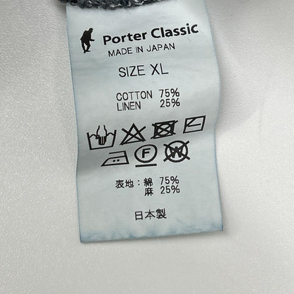 Porter Classic ポータークラシック PC-049-1271 グレー SASHIKO LINEN PEACE PANTS イージーワイドパンツ ボトムス