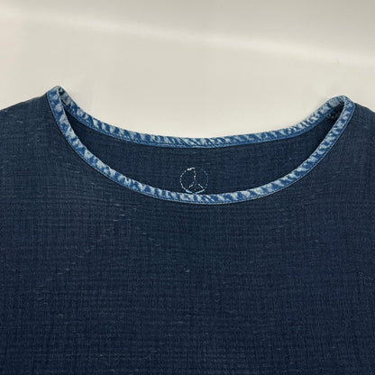 Porter Classic ポータークラシック インディゴ SASHIKO SUPER LIGHT SWEAT SHIRT 刺し子 スウェットシャツ トップス
