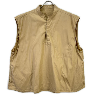 Porter Classic ポータークラシック ベージュ GABARDINE STAND COLLAR VEST ギャバジンスタンドカラーベスト ベスト