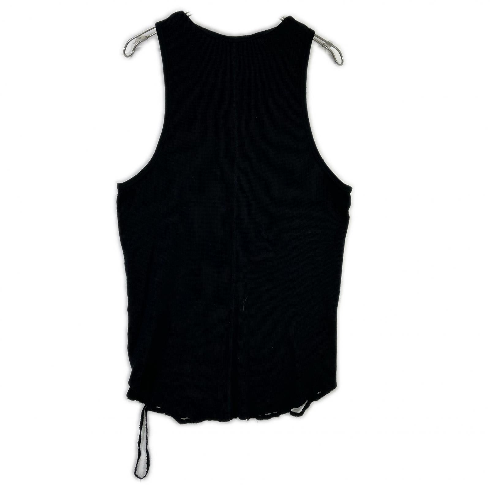 ANCELLM アンセルム ANC-CT57 24SS ブラック DAMAGE WAFFLE TANK TOP ダメージワッフルタンクトップ トップス
