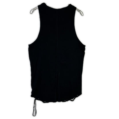 ANCELLM アンセルム ANC-CT57 24SS ブラック DAMAGE WAFFLE TANK TOP ダメージワッフルタンクトップ トップス