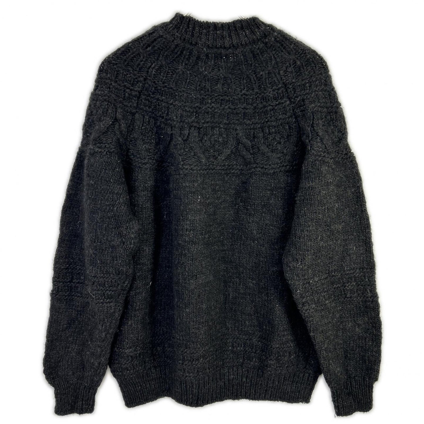 BATONER バトナー BN-21FM-054 ブラック SPREAD ALAN CREW NECK アランクルーネックニット トップス