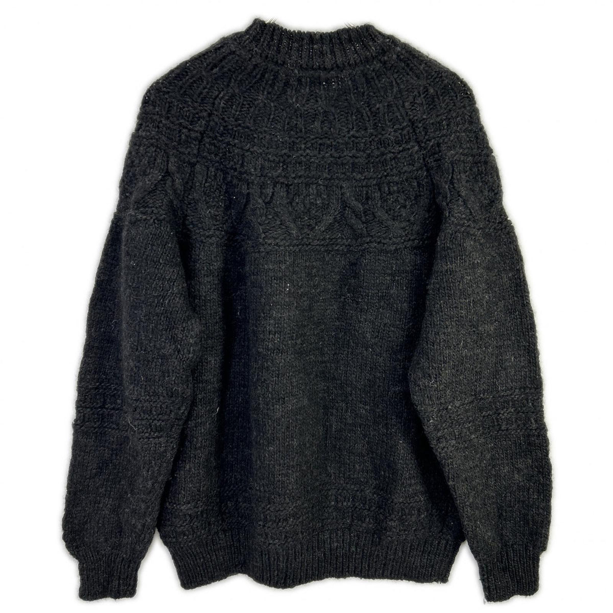 BATONER バトナー BN-21FM-054 ブラック SPREAD ALAN CREW NECK アランクルーネックニット トップス