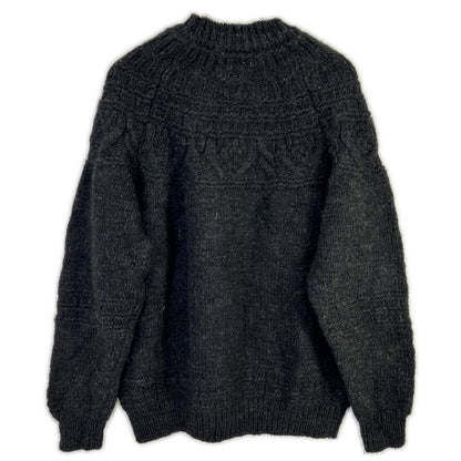 BATONER バトナー BN-21FM-054 ブラック SPREAD ALAN CREW NECK アランクルーネックニット トップス